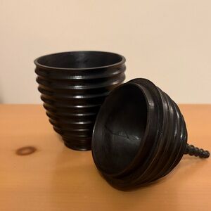 African Blackwood Ribbed Jewelry Box
